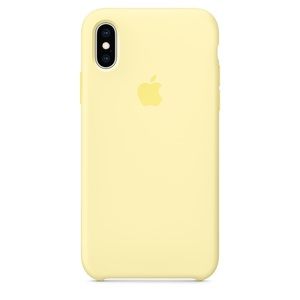 Apple IPhone X/XS silicon case- mellow yellow